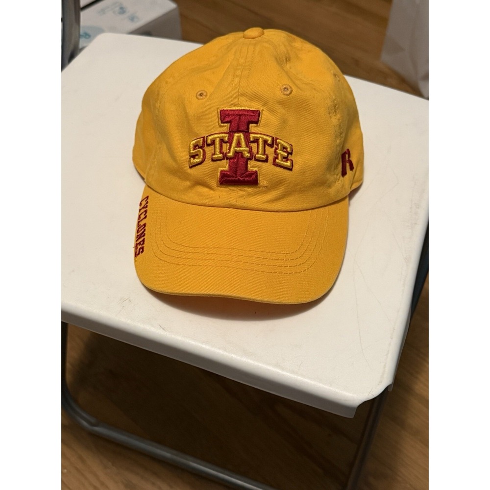 Iowa State Universtiy Yellow Embroidered Russell One Size Baseball Hat‎
